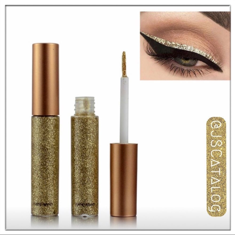 Light Gold Glitter Liquid Eyeliner - 5ml